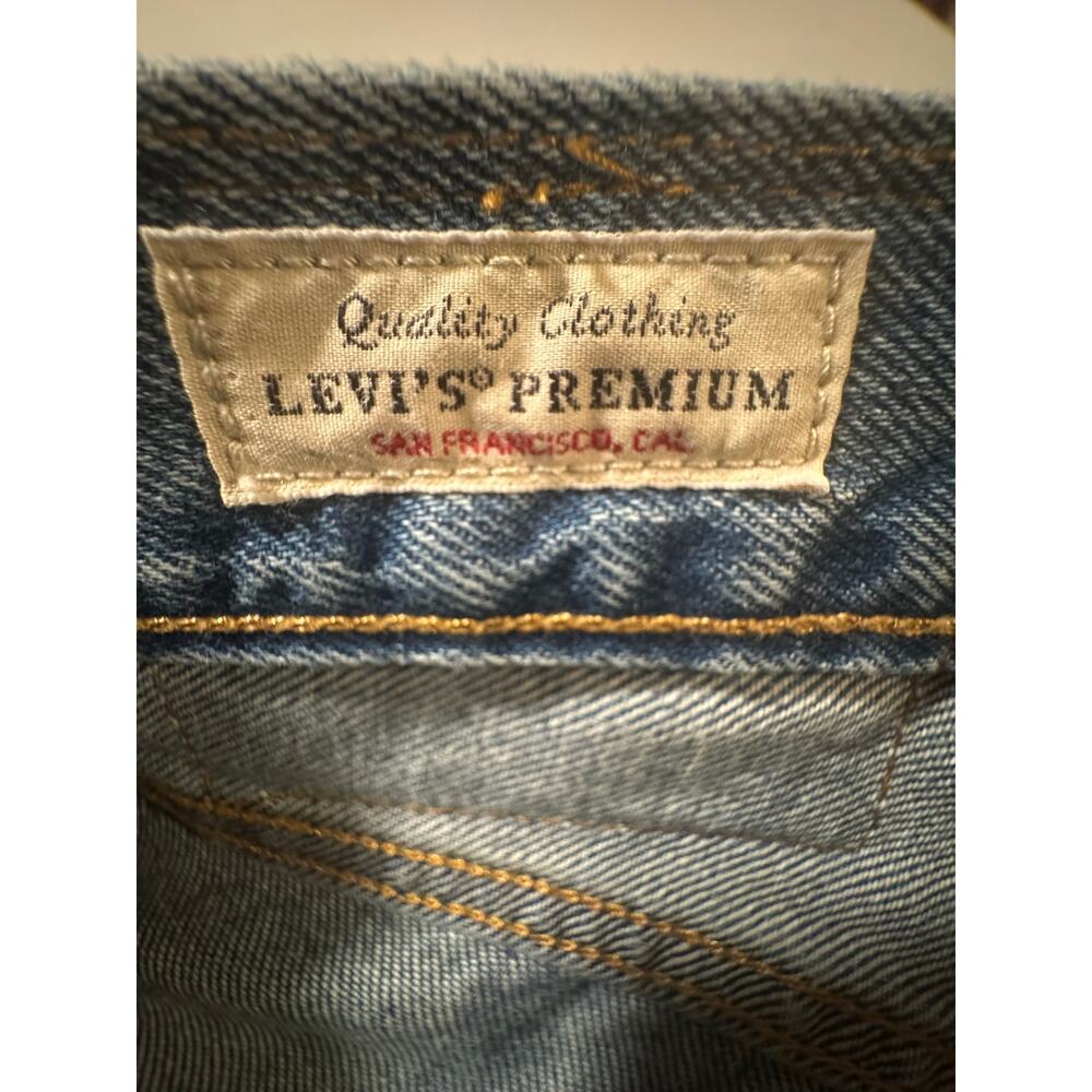 Levi's Premium 501Original Sashiko Selvedge PatchworkJeansMediumWash W32 L32 NWT - Picture 9 of 9